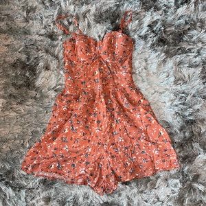 Abercrombie & Fitch bustier floral romper